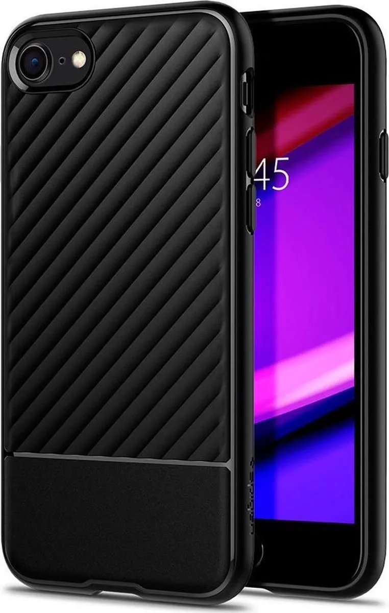 Spigen Core Armor Case iPhone SE 2020/2022 - Mat Zwart