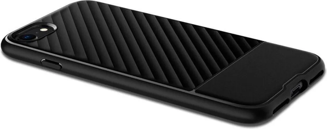 Spigen Core Armor Case iPhone SE 2020/2022 - Mat Zwart - afbeelding 6 van 6
