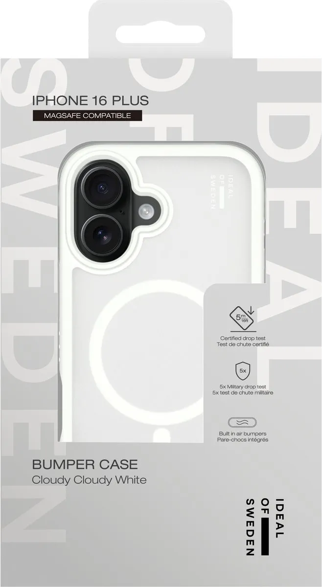 iDeal of Sweden Ideal Bumper Case iPhone 16 Plus Cloudy White - IDBPCMS-I2467-517 - afbeelding 3 van 6