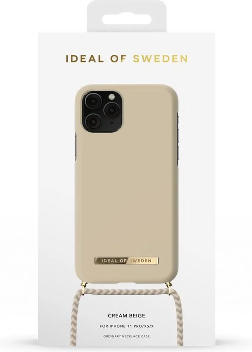 iDeal of Sweden Ordinary Phone Necklace Case iPhone 11 Pro/XS/X - Crème Beige