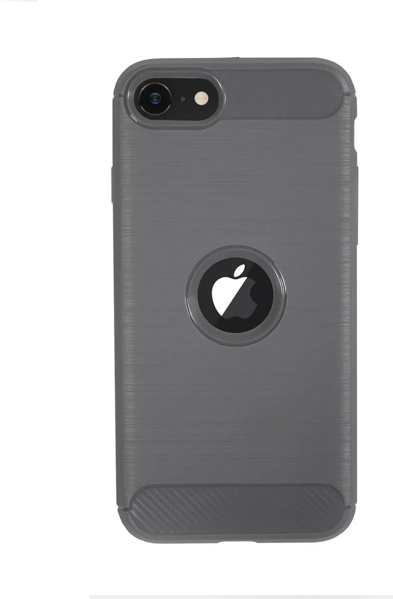 BMAX Carbon Soft Case iPhone SE 2020 - Grijs