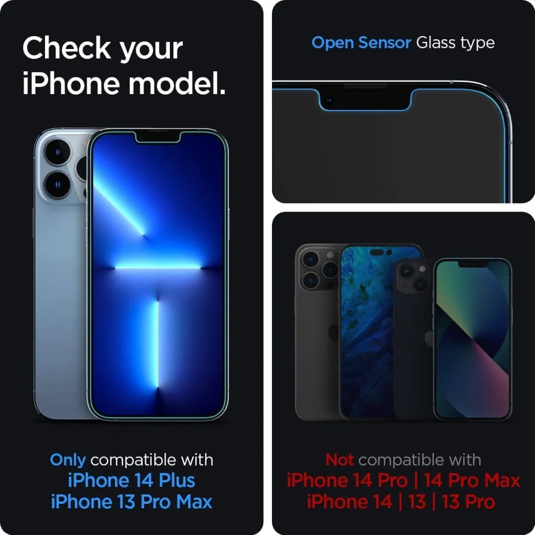 Spigen tR EZ Fit Sensors iPhone 13 Pro Max - 2 Stuks - Transparant