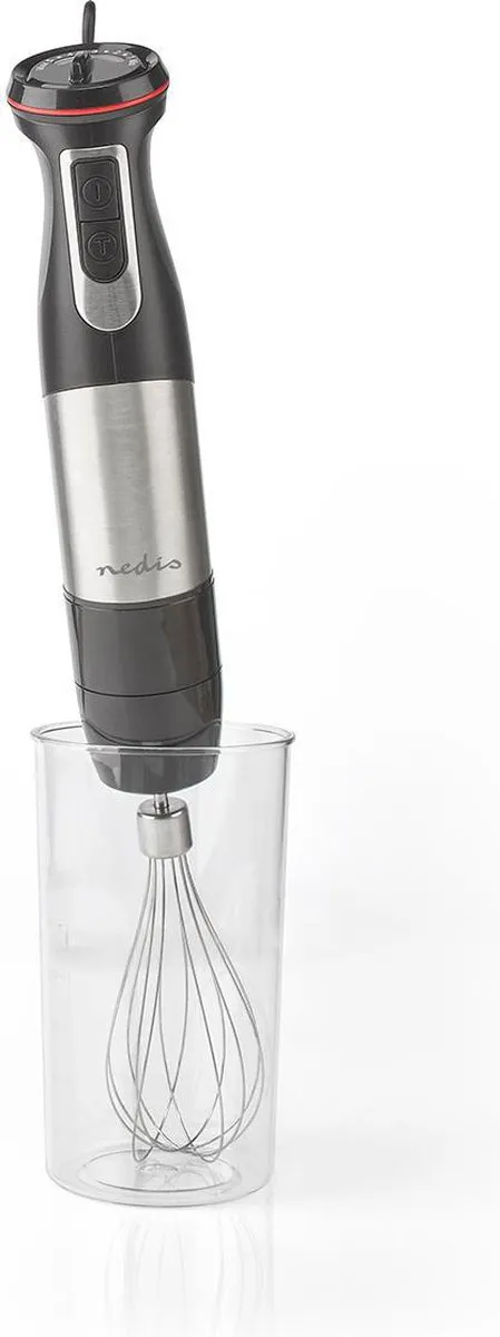 Nedis KAHB400CAL Staafmixer 800W - Hakmolen - Zwart