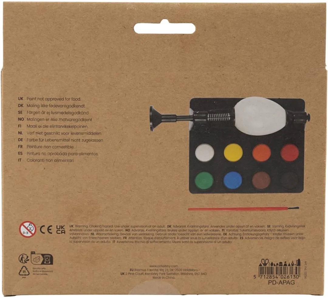Creativ Company Eieren Schilderen Set - 8 Kleuren Divers