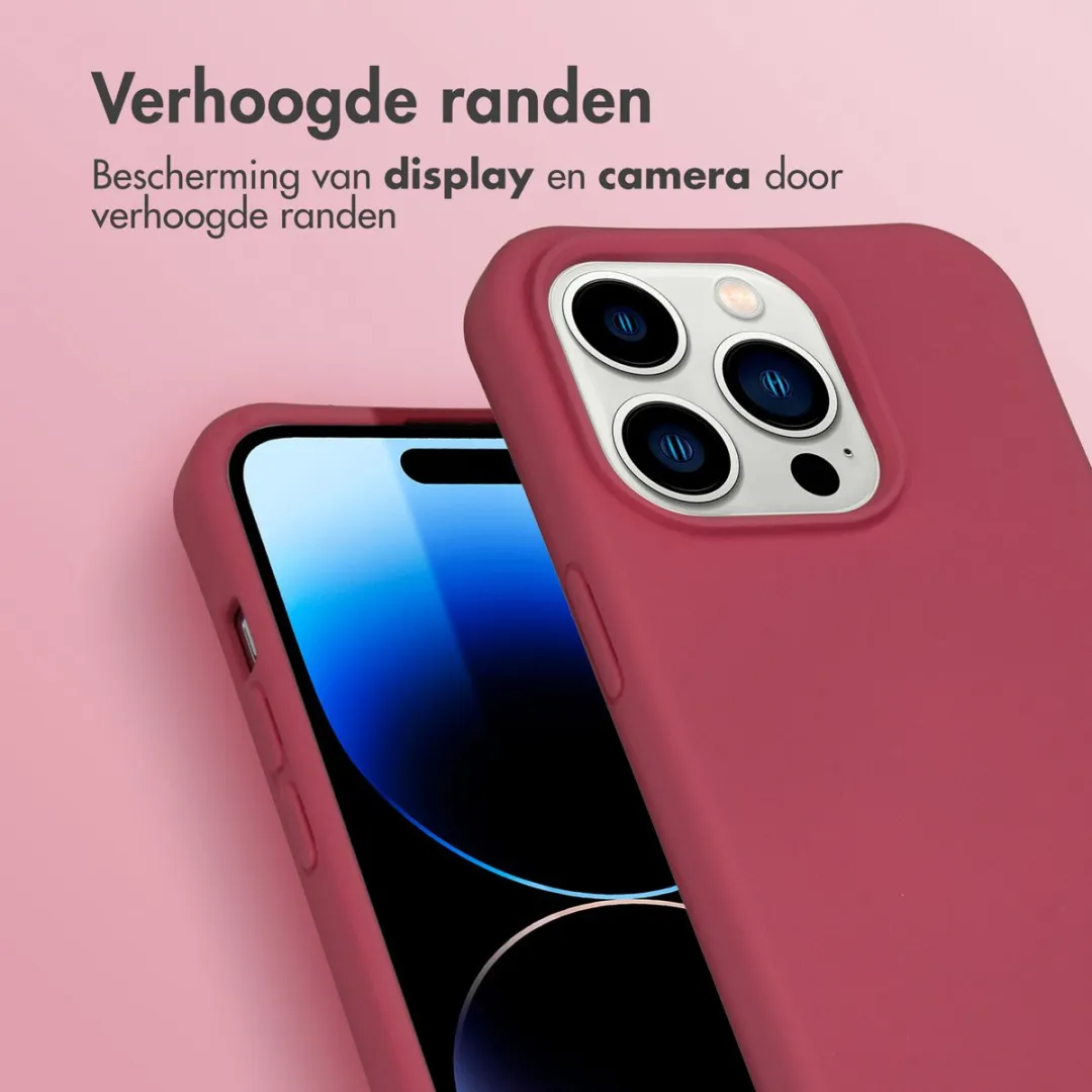 Imoshion Hoesje iPhone 14 Pro - Donkerrood
