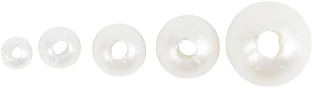 Creativ Company Waskralen - 5000 Stuks - 3-8mm - Wit parelmoer