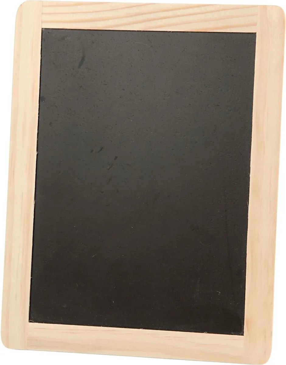 Creativ Company Krijtbord 24x19cm Hout - Blank/Zwart