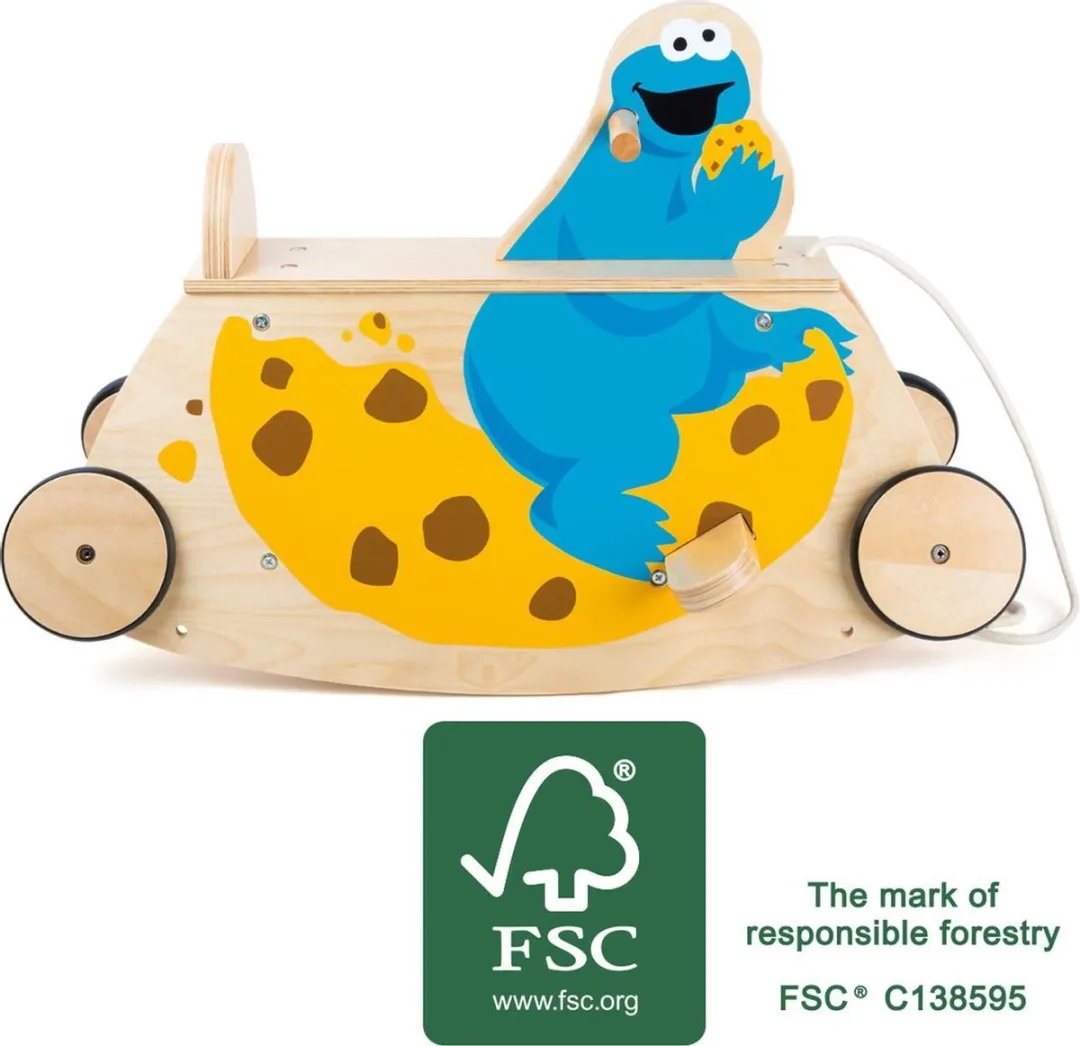 Sesame Street Cookie Swinging See-Saw met Wielen