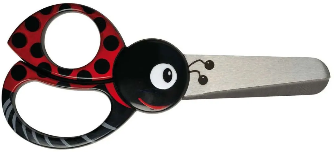 Fiskars Kinderschaar Links- en Rechtshandig - Zwart/Rood
