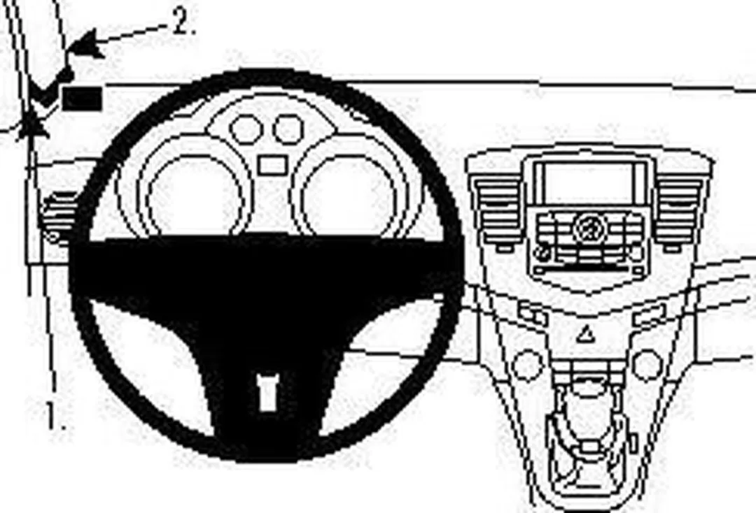 Brodit ProClip Chevrolet Cruze 2009-2014 Houder - 804351 - Zwart