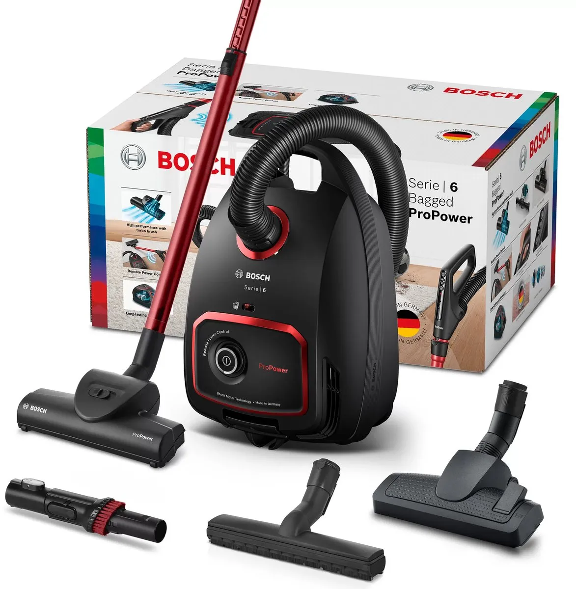 Bosch ProPower BGL6POW2 Stofzuiger met zak - 850W - Zwart