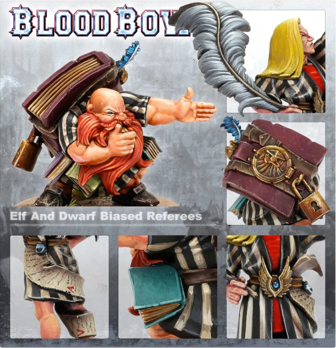 Games Workshop Blood Bowl Elf & Dwarf Scheidsrechters - 8 Stuks