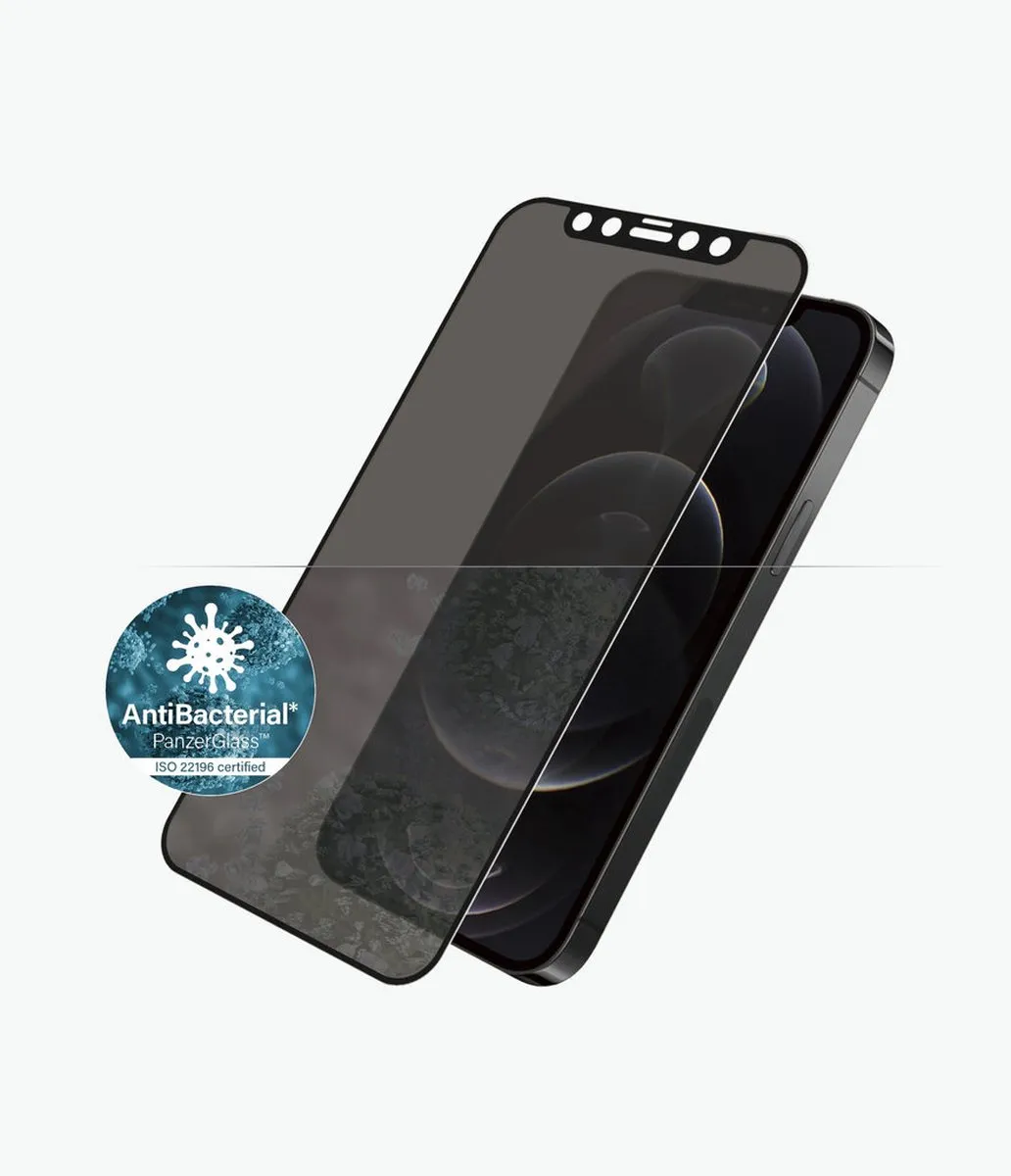 PanzerGlass PZ-P2711 iPhone 12 Schermbeschermer Privacy - Zwart