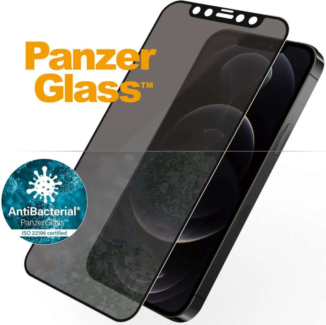 PanzerGlass PZ-P2711 iPhone 12 Schermbeschermer Privacy - Zwart - afbeelding 6 van 6