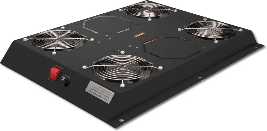 Digitus DN-19 FAN-4-SRV-B Koeling - Zwart