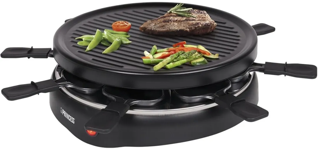 Princess 162715 Raclette - 8 Pannetjes 800W