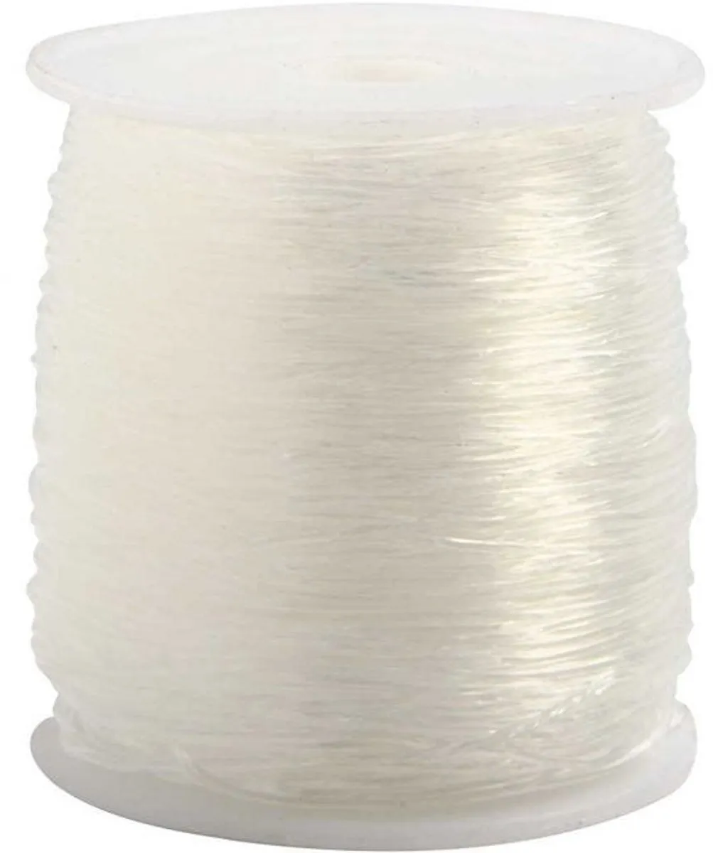 Creativ Company Elastisch Draad 0,8mm - 100m - Transparant