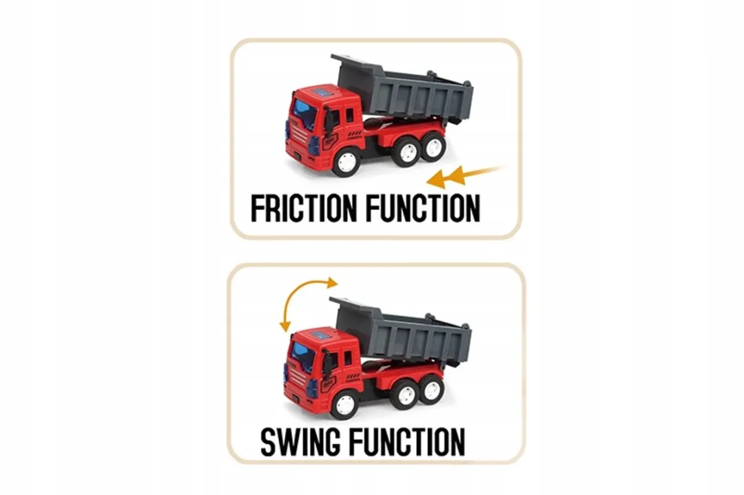 Bouwvoertuig met Frictie-aandrijving - Realistische Speelgoedmachine