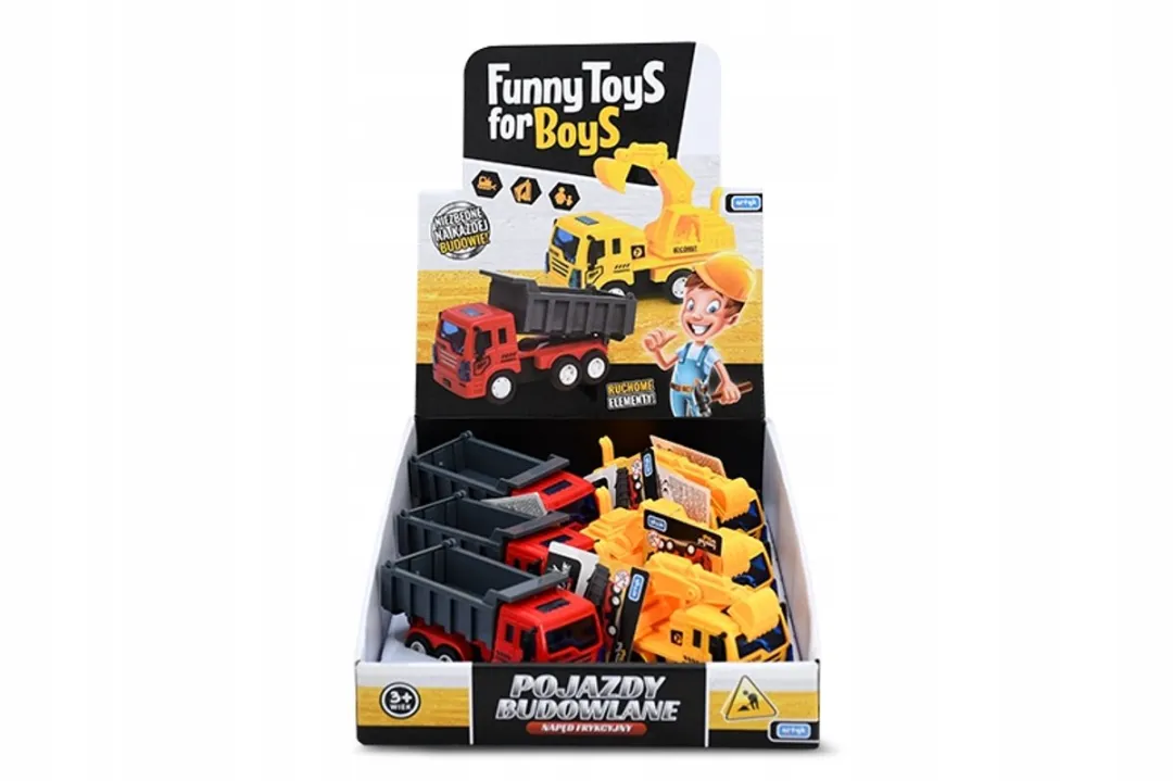 Bouwvoertuig met Frictie-aandrijving - Realistische Speelgoedmachine