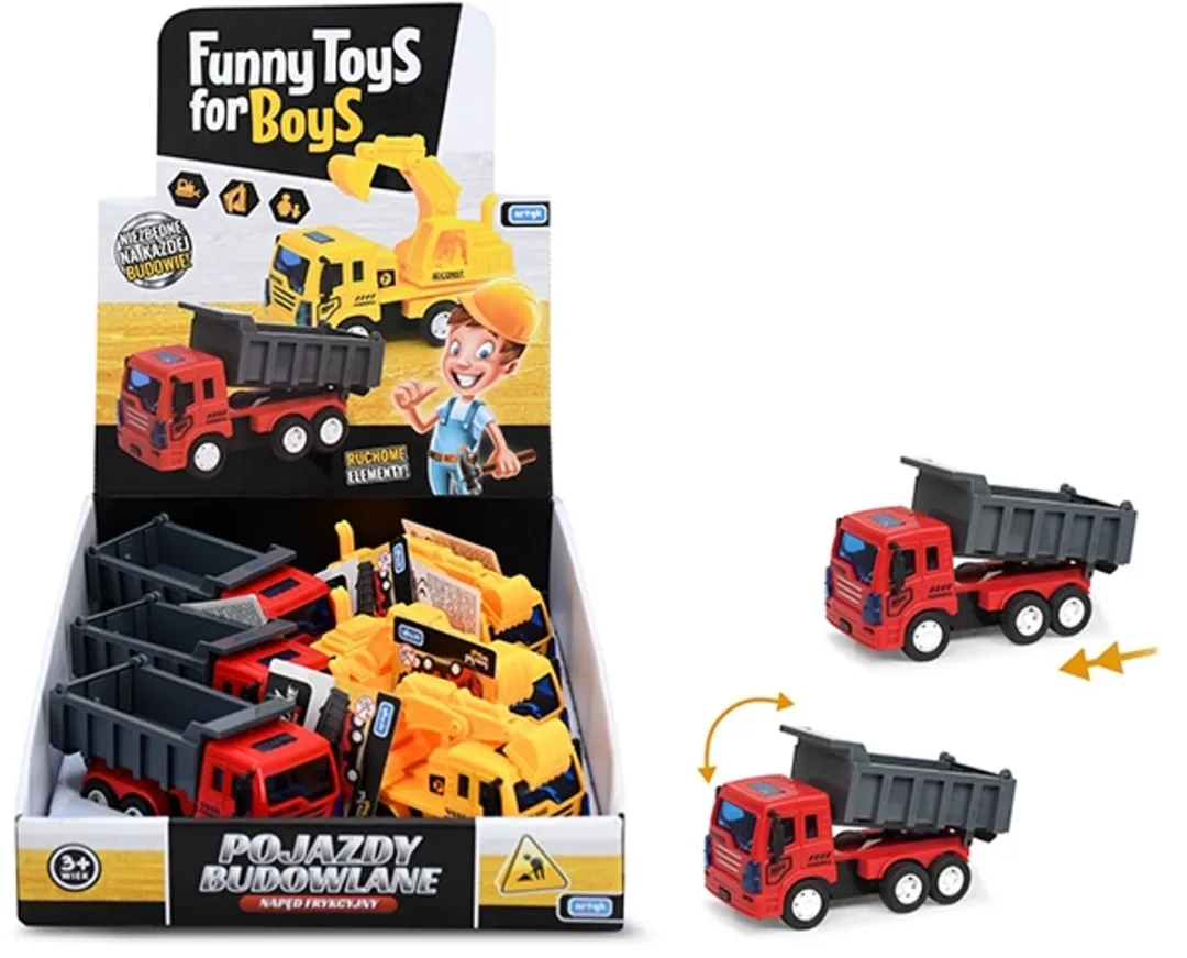 Bouwvoertuig met Frictie-aandrijving - Realistische Speelgoedmachine