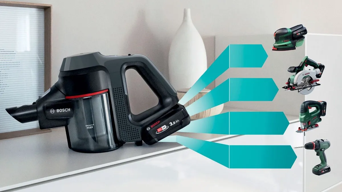Bosch Unlimited 7 BCS711A Draadloze Steelstofzuiger - Donker grijs