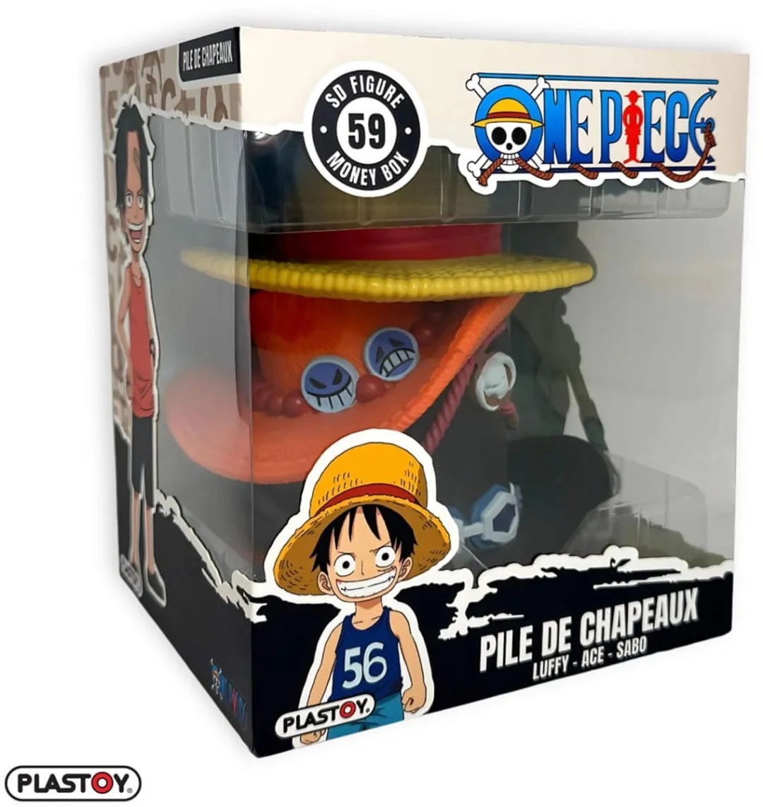 Plastoy One Piece Coin Bank Stack of Hats - Multi