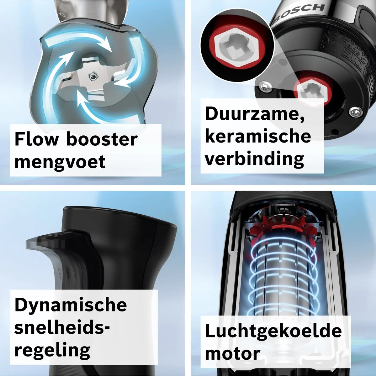 Bosch MSM6M633 Staafmixer 1000W - Roestvrijstaal