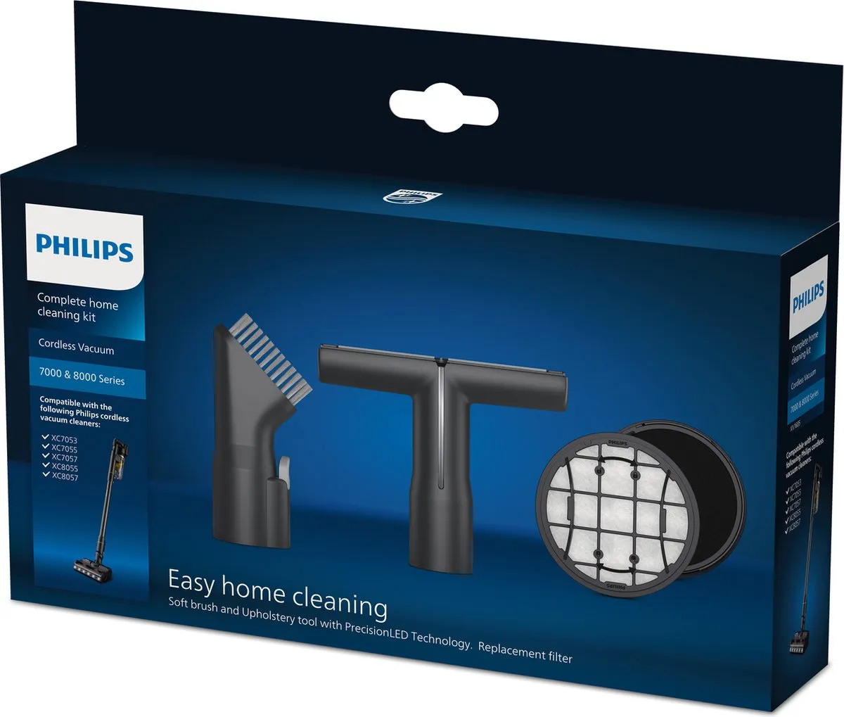 Philips 7000/8000 XV1685/01 Huisreinigingsset - 3 Stuks - Zwart