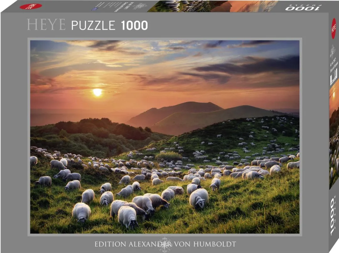 Heye Puzzel Sheep Volcanoes 1000 Stuks - Multicolor
