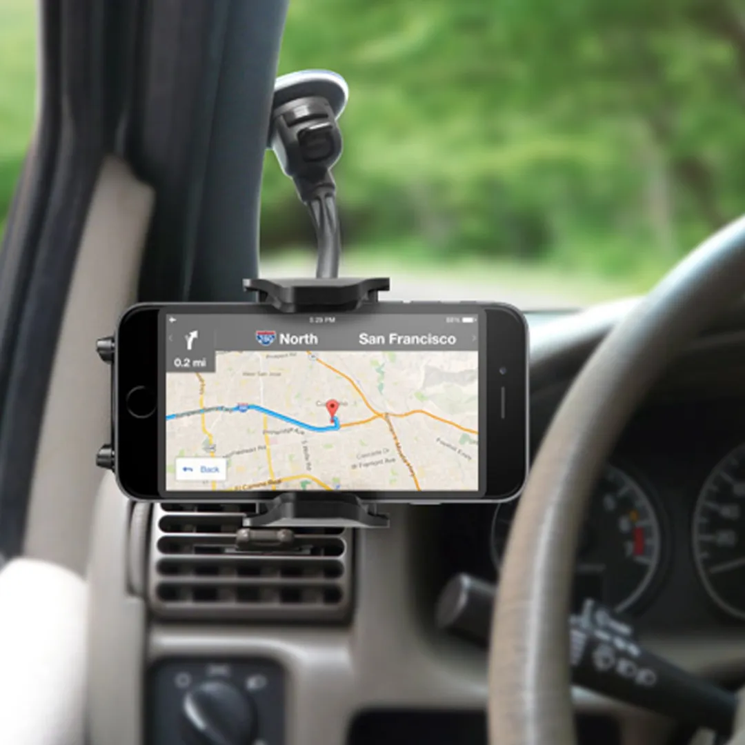 Macally MGRIP Telefoonhouder Zuignap - Universeel 6.5" - Zwart