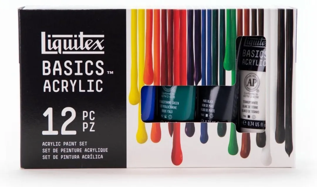 Liquitex Basics Acrylverf - 12 Kleuren 22ml