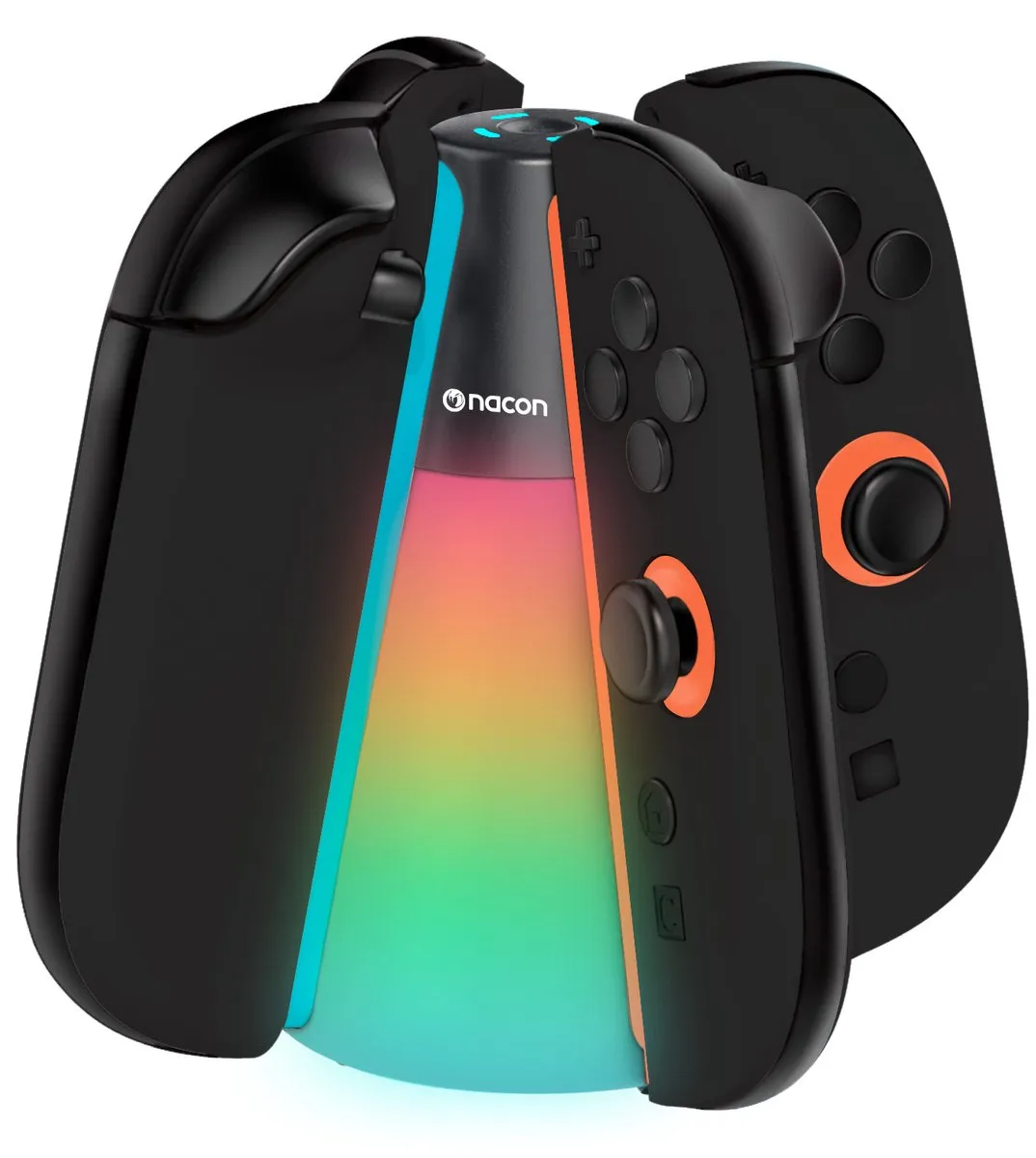 Nacon Nintendo Switch 2 Joy-Con Oplaadstation SWITCHNEWQUADCHARGER - 4 Stuks - Zwart - afbeelding 6 van 6