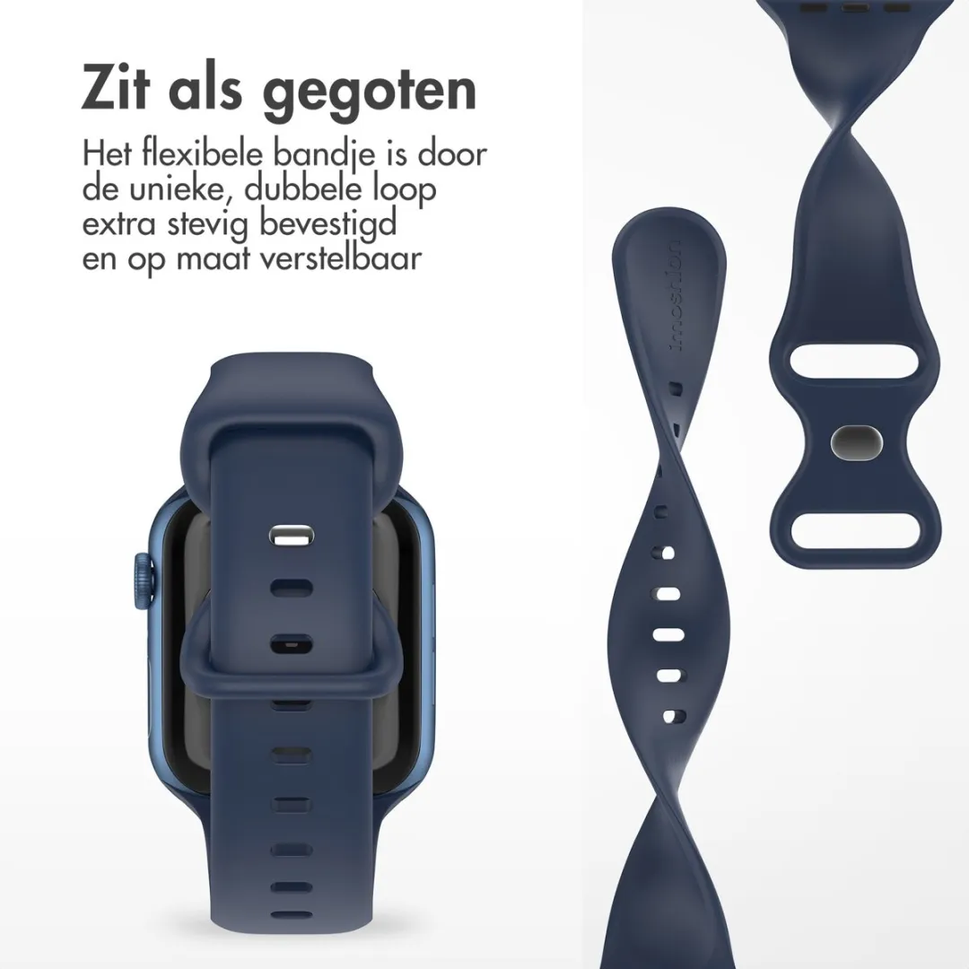 Imoshion Siliconen Bandje Apple Watch 44-49mm - Donkerblauw