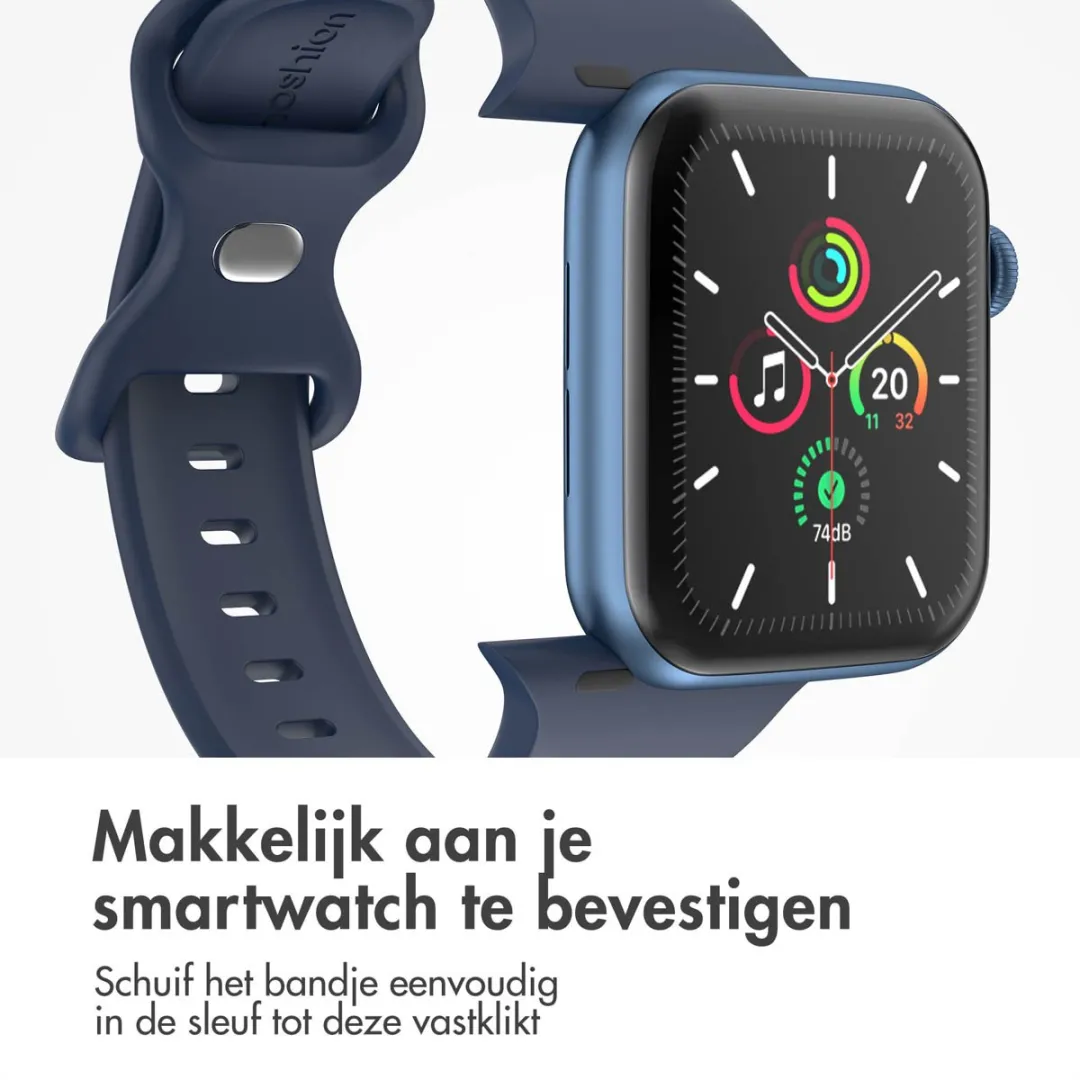 Imoshion Siliconen Bandje Apple Watch 44-49mm - Donkerblauw