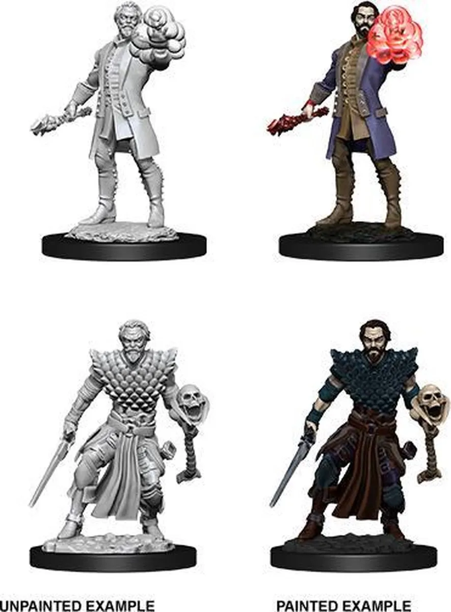 Wizkids Dungeons & Dragons Nolzur's Marvelous Human Male Warlock - Ongeverfd