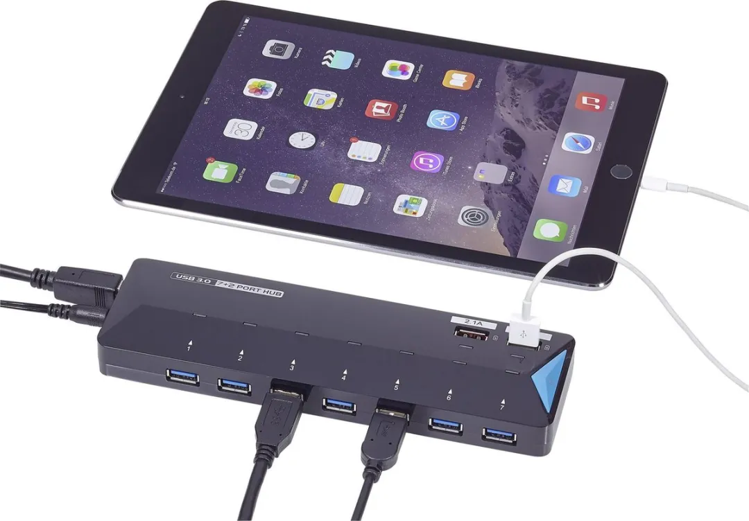 Renkforce RF-3806034 USB-hub 7 Poorten - USB 3.0 - Zwart - afbeelding 6 van 6