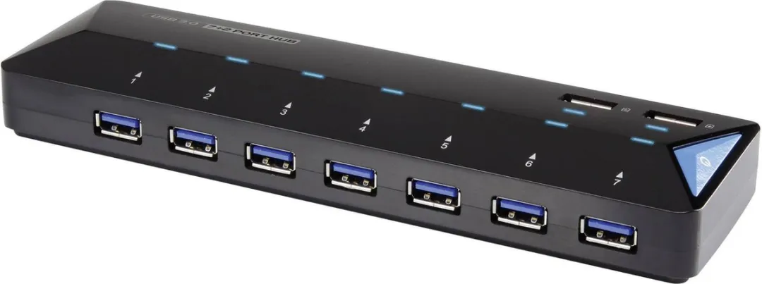 Renkforce RF-3806034 USB-hub 7 Poorten - USB 3.0 - Zwart