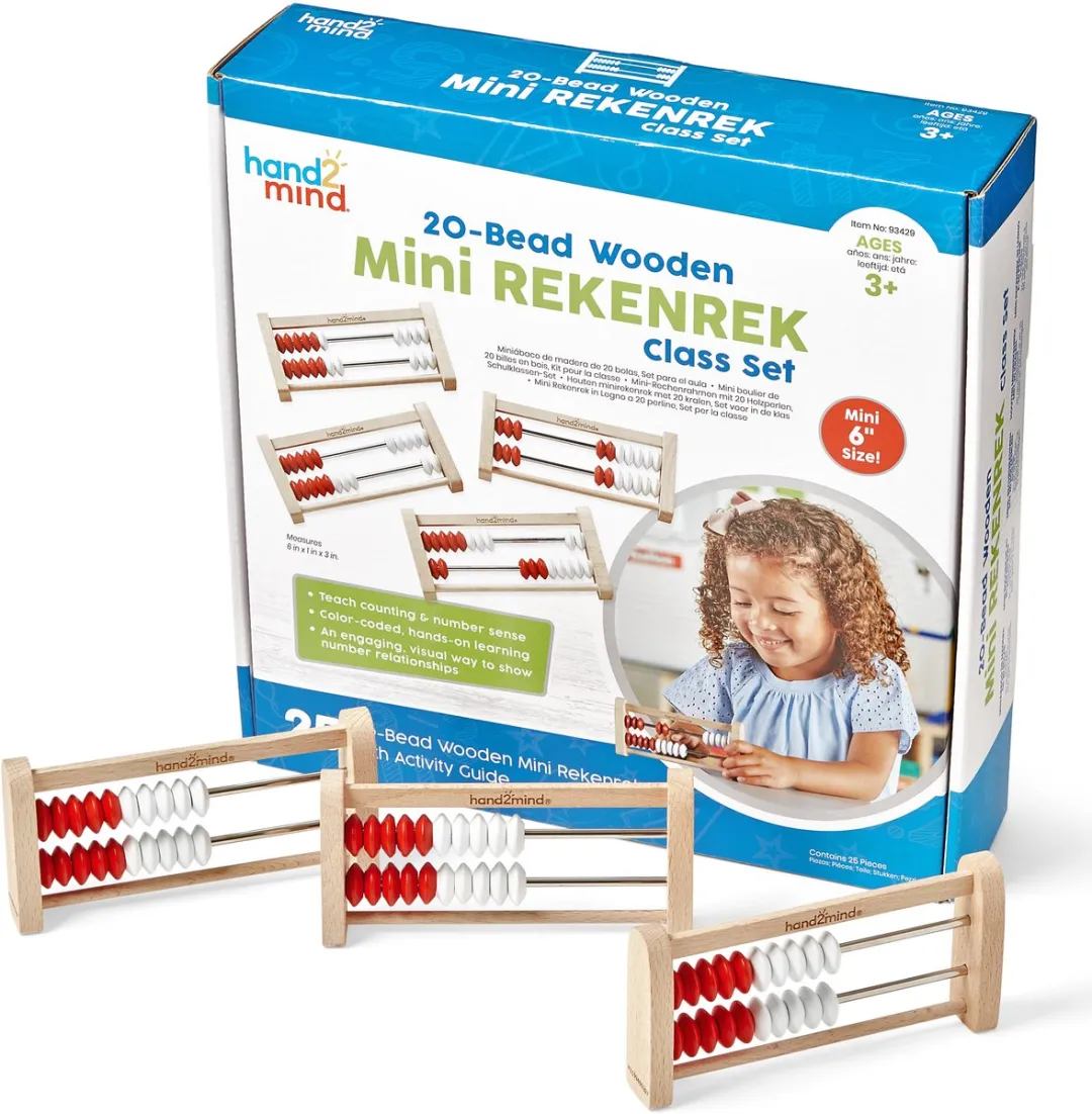Learning Resources Mini Rekenrek 20 kralen - 25 Stuks - afbeelding 2 van 6