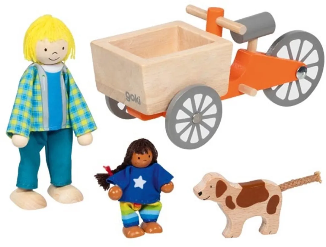 Goki Flexible Puppets Cargofiets - Multi kleuren