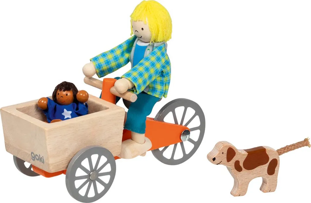 Goki Flexible Puppets Cargofiets - Multi kleuren