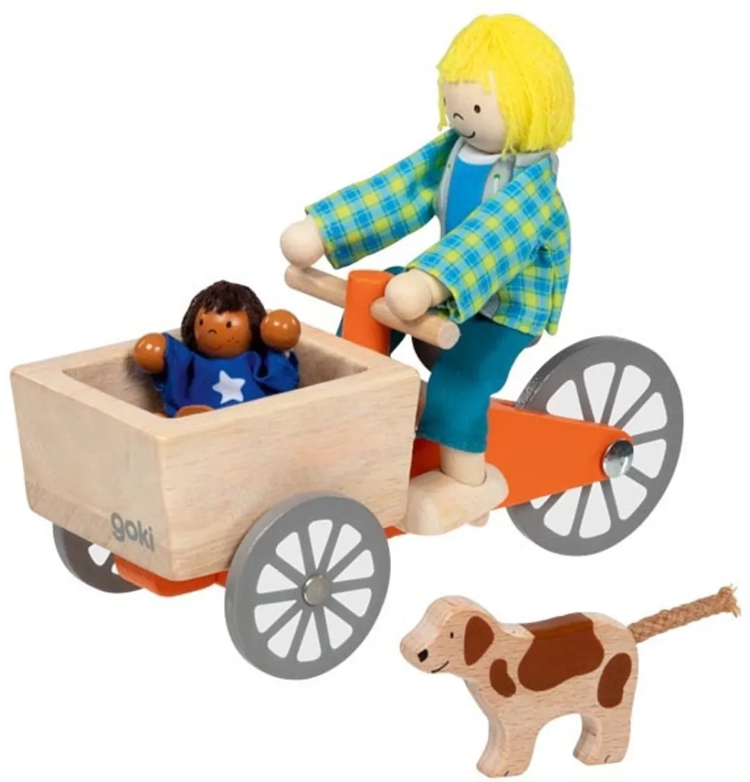 Goki Flexible Puppets Cargofiets - Multi kleuren