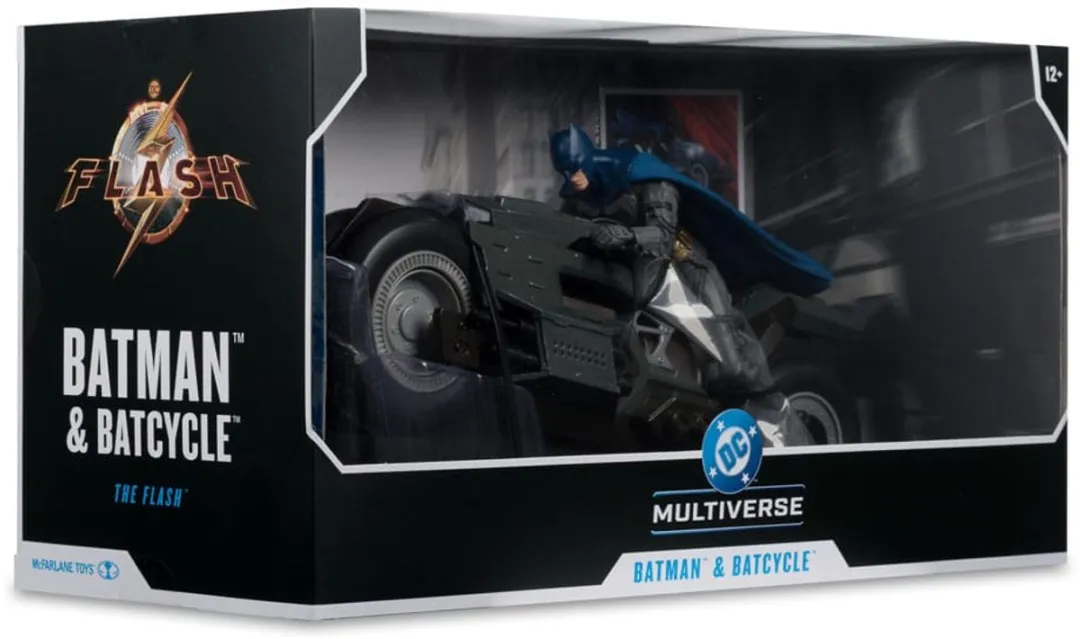 McFarlane Toys DC Multiverse Batcycle met Batman - MCF17477 - Multicolor