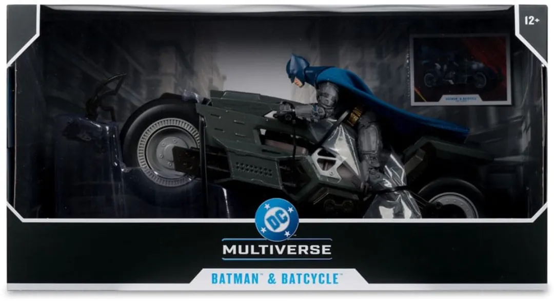 McFarlane Toys DC Multiverse Batcycle met Batman - MCF17477 - Multicolor