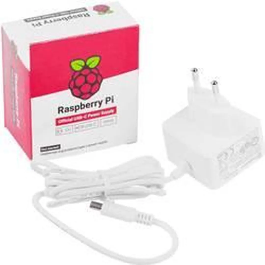Raspberry Pi 4/400 Voeding USB-C 5.1V 3A Wit
