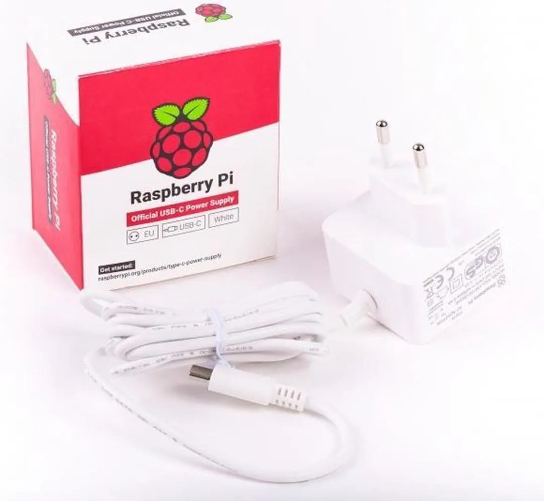 Raspberry Pi 4/400 Voeding USB-C 5.1V 3A Wit