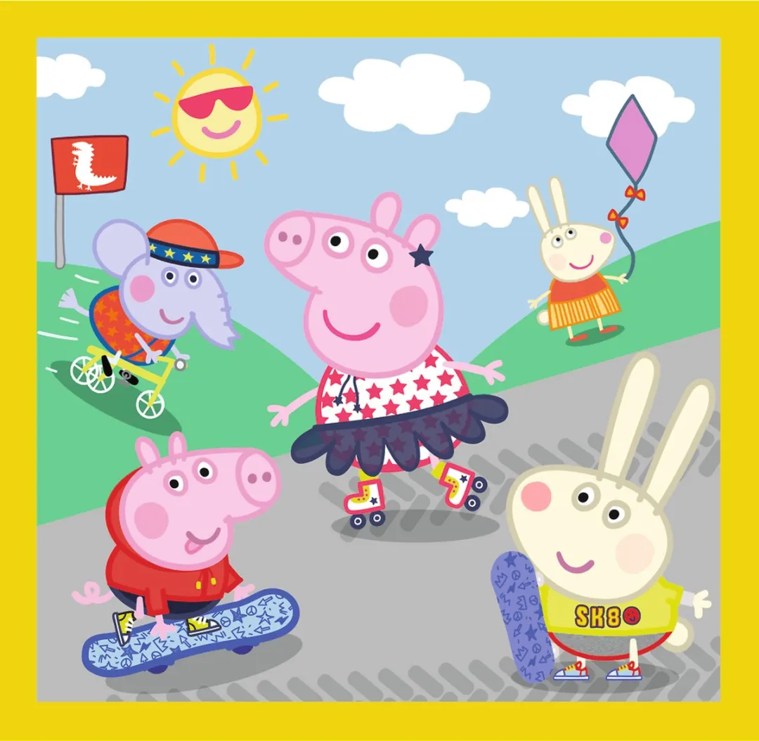 Trefl Peppa Pig 3-in-1 Puzzel - 106 Stuks