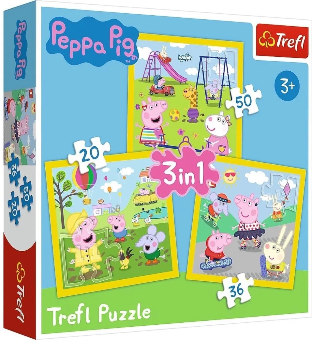 Trefl Peppa Pig 3-in-1 Puzzel