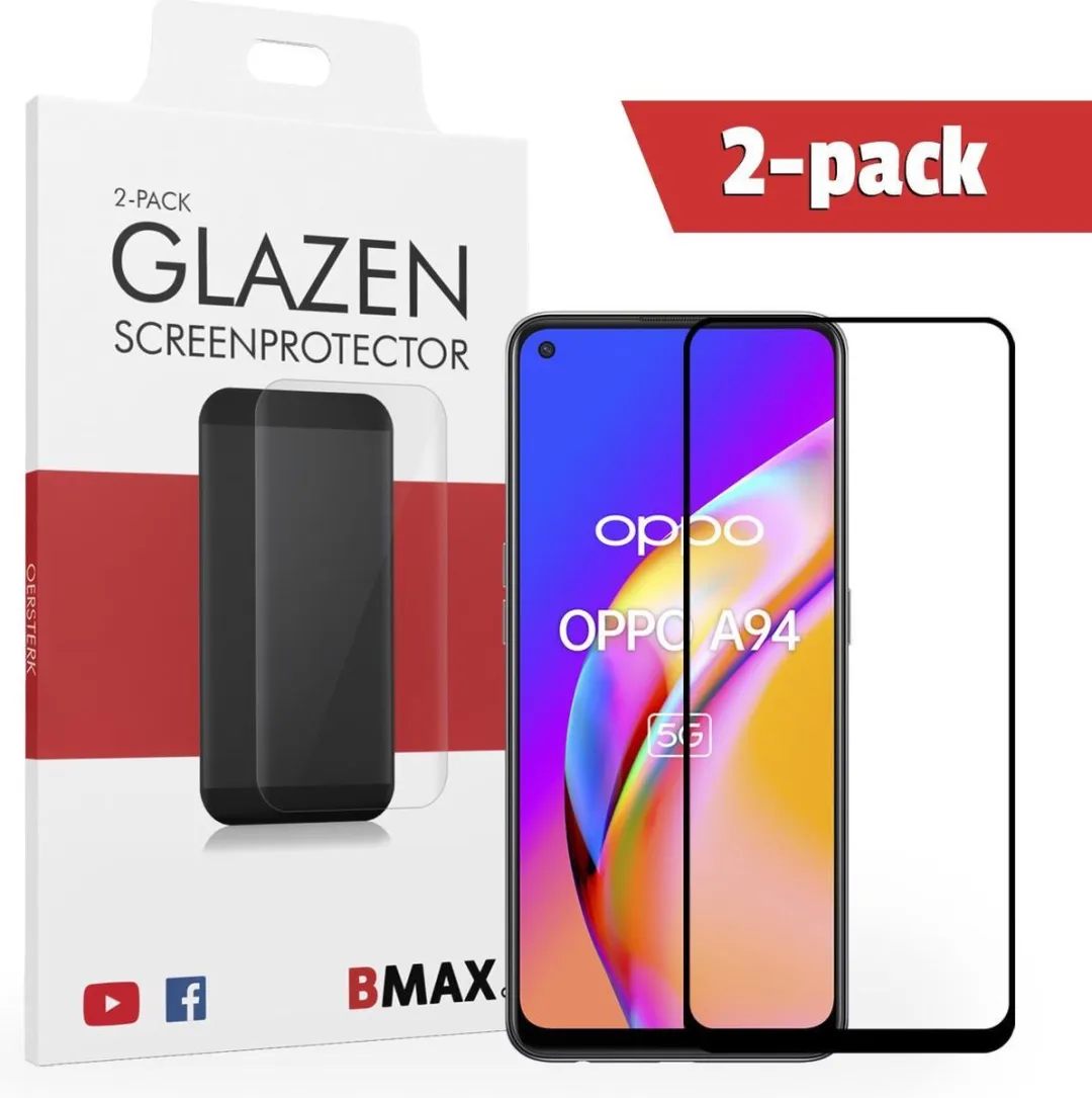 BMAX OPPO A94 Screenprotector 2 Stuks