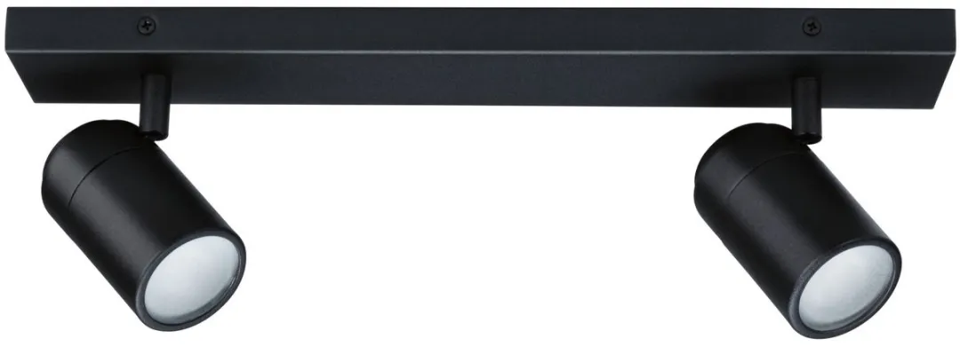 Paulmann Spotlight Zyli IP44 GU10 2x10W - Zwart mat