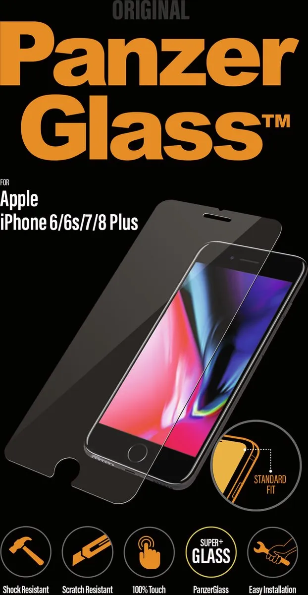 PanzerGlass PZ-2004 Schermbeschermer - iPhone 6/7/8 Plus - afbeelding 3 van 6